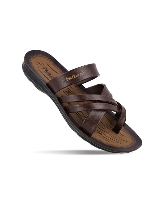 Walkaroo Men PU Comfort Sandals